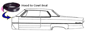 Resto Parts - Hood To Cowl Seal