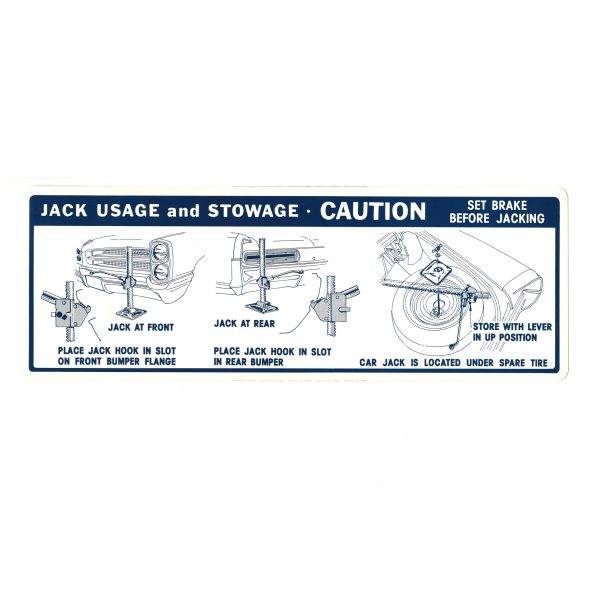 Jim Osborne Reproductions - Jack Instructions Decal