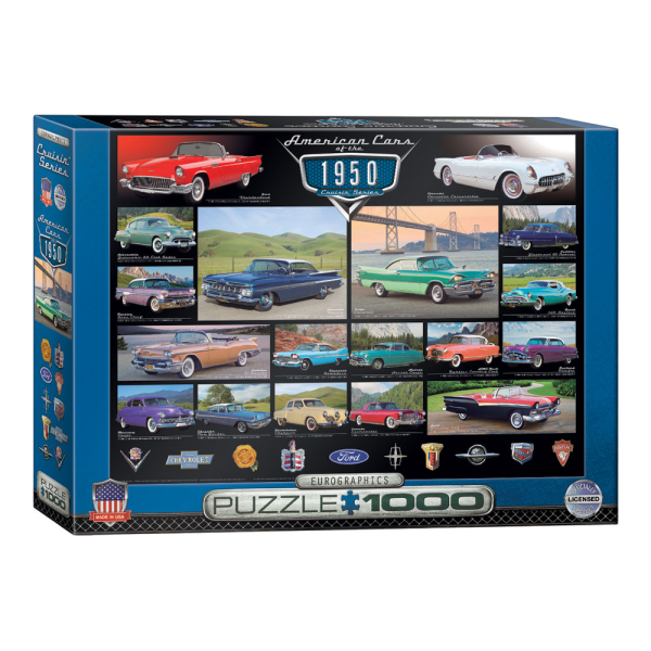 PZ-016P - American Cars of the 1950s Jigsaw Puzzle