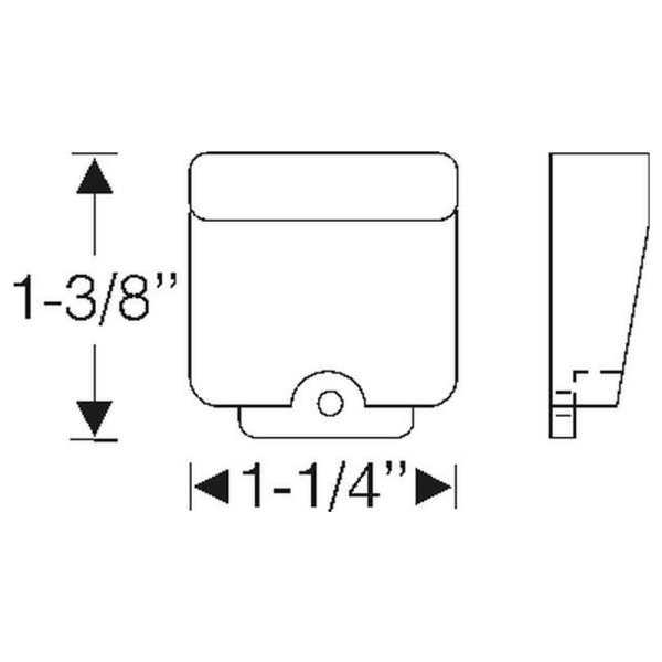 10-013B - 1951 Cadillac Quarter Window Bumper