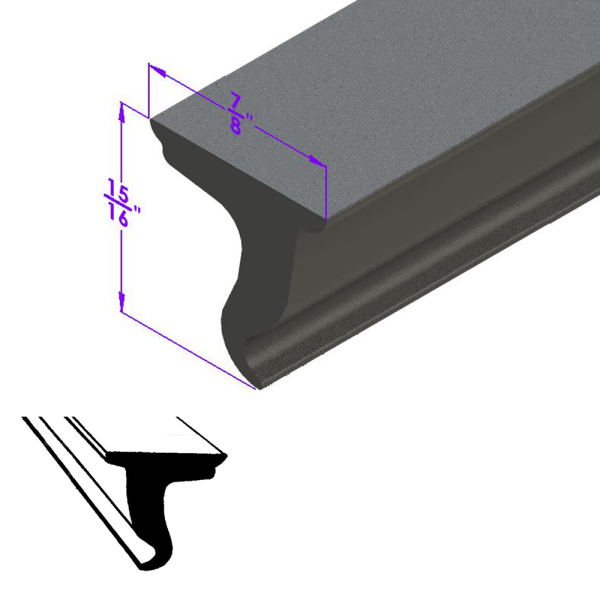 11-003X - Universal Roof Rail Convertible Top Seal