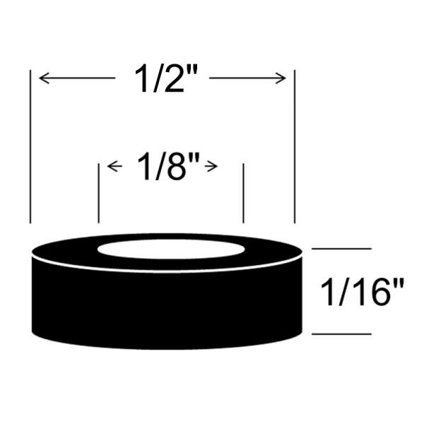 39-005S-116 - 1/16 Thick Sponge Rubber Washer