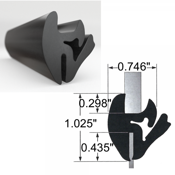 Cooper Standard - Windshield / Rear Window / Fixed Glass Seal - FREE SAMPLE