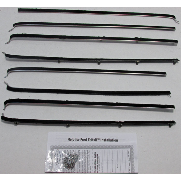 10-124E - 1955-56 Ford Wagon Window Beltline Weatherstrip Kit