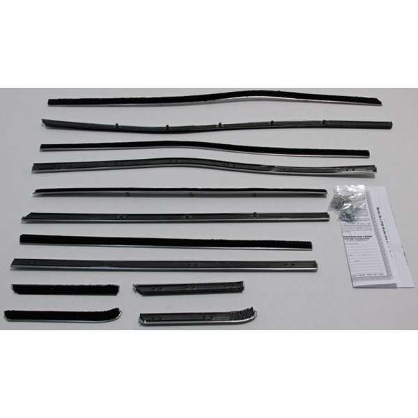 10-125E - 1959 Ford Galaxie Window Beltline Weatherstrip Kit