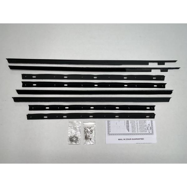 10-136E - 1964 Ford Galaxie Window Beltline Weatherstrip Kit 8 Piece