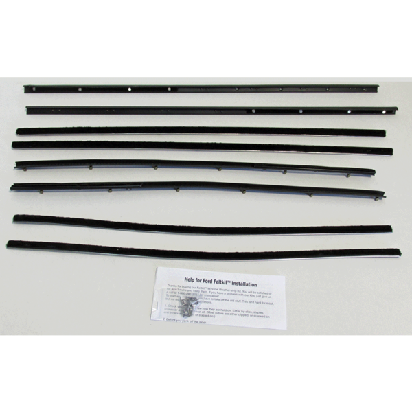 10-138E - 1966-67 Ford Fairlane Mercury Comet Window Beltline Weatherstrip Kit