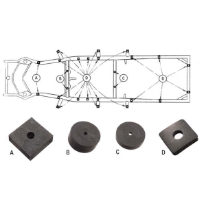 Body To Frame Mounting Pad Kit