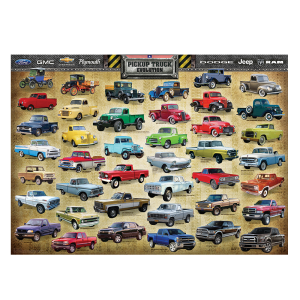 PZ-011P - American Pickup Truck Evolution Jigsaw Puzzle