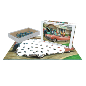 PZ-023P - 1959 Pink Cadillac Jigsaw Puzzle