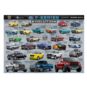 PZ-024P - Ford F Series Truck Evolution Jigsaw Puzzle