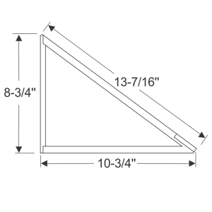 B7A-5826894-A - 1957-58 Ford Rear Door Stationary Window Seals Gaskets