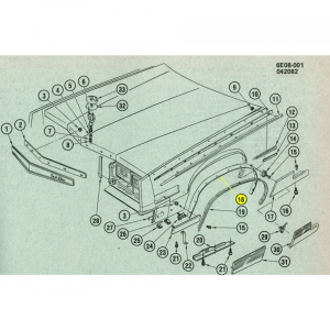 03-217M - 1979-85 Cadillac Eldorado Wheel Opening Filler