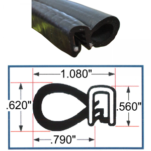 Cooper Standard - Side Bulb Seal - 0.620" Bulb - FREE SAMPLE - Image 2