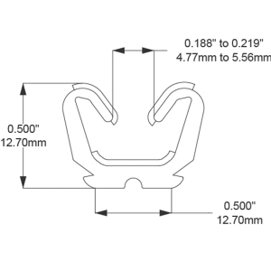 10-188X3 - Window Glass Run Channel