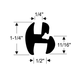 38-006W - Fixed Glass Seal Weatherstrip