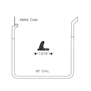 12-115D - 1956 Buick Cadillac Rear Door Seal Weatherstrip