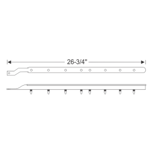 12-117D - 1957-58 Cadillac Front Door Seal Kit