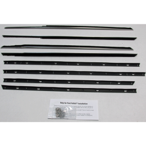 Beltline / Anti-Rattler Weatherstrip - 8 Piece Complete Kit