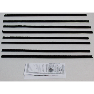 Beltline / Anti-Rattler Weatherstrip - 8 Piece Complete Kit