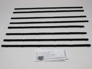 Beltline / Anti-Rattler Weatherstrip - 8 Piece Complete Kit