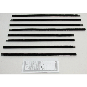 Beltline / Anti-Rattler Weatherstrip - 8 Piece Complete Kit