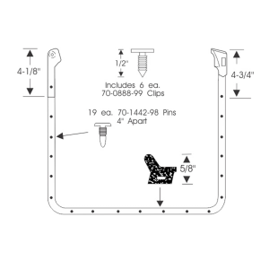 12-126D - 1961-62 Buick Cadillac Chevy Oldsmobile Pontiac Door Seal Kit