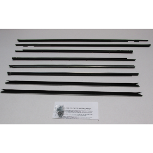 Beltline / Anti-Rattler Weatherstrip - 8 Piece Complete Kit