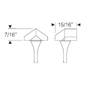 04-166B - 1959-61 Chevy Hood To Fender Bumper