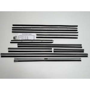 Beltline / Anti-Rattler & Channel Weatherstrip - 18 Piece Complete Kit