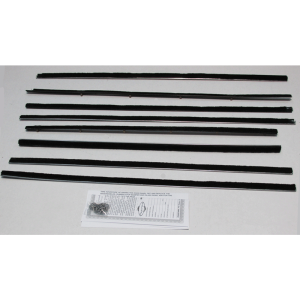 Beltline / Anti-Rattler Weatherstrip - 8 Piece Complete Kit