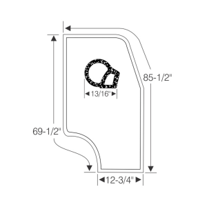 12-428D - 1964-67 Chevy GMC Van Door Seal Kit