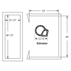 12-429D - 1964-70 Chevy GMC Van Cargo Door Seal Kit