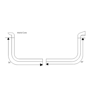 12-179D - 1955-56 Buick Oldsmobile Rear Door Seal Kit