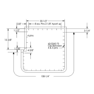 12-187D - 1958 Buick Oldsmobile Door Seal Kit