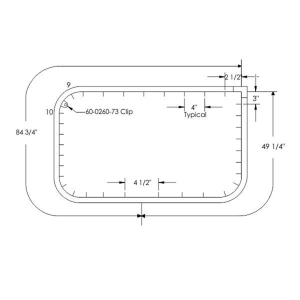 12-188D - 1958 Buick Oldsmobile Rear Door Seal Kit