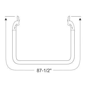 16-076T - 1962-67 Chevy II Tailgate Seal Weatherstrip