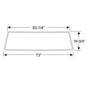 D7TZ-1003110-B - 1977-79 Ford Truck Bronco Windshield Seal