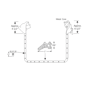 12-218D - 1973-77 Buick Chevy Oldsmobile Pontiac Front Door Seal Kit