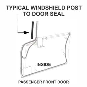 1954-57 Buick Cadillac & Oldsmobile Hinge Pillar Seal