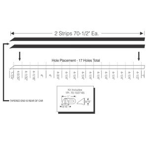 1956 Buick & Cadillac Roof Rail Seals