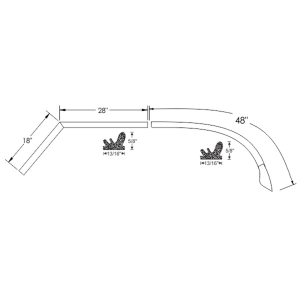 11-119R-1965-1966-cadillac-roof-rail-seal-kit