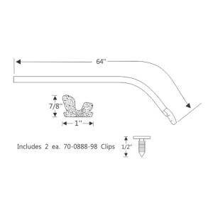 11-125R-1967-1970-cadillac-eldorado-hardtop-roof-rail-seal-kit