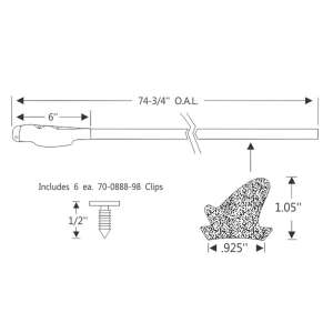 11-128R-1971-76-buick-cadillac-chevy-oldsmobile-pontiac-roof-rail-seal-kit