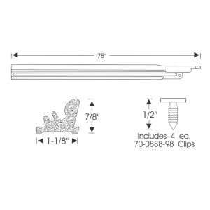 11-174r-1962-63-buick-oldsmobile-roof-rail-seal-kit